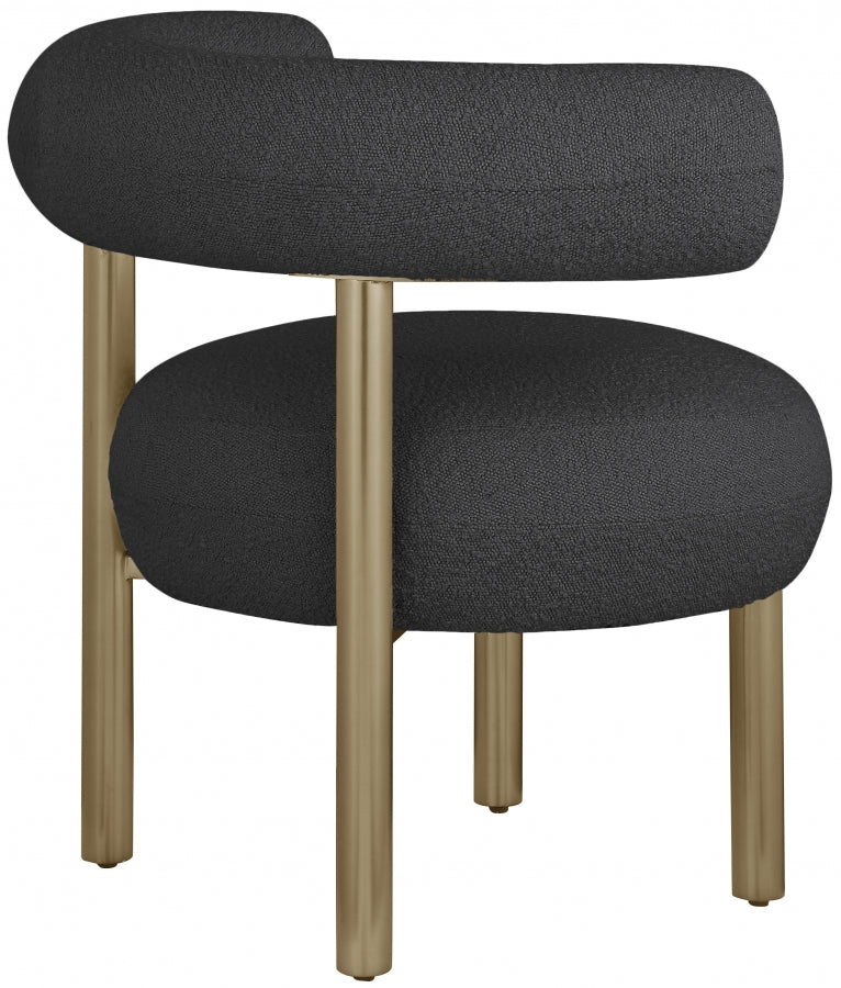 Bordeaux Boucle Fabric Upholstered Accent Chair