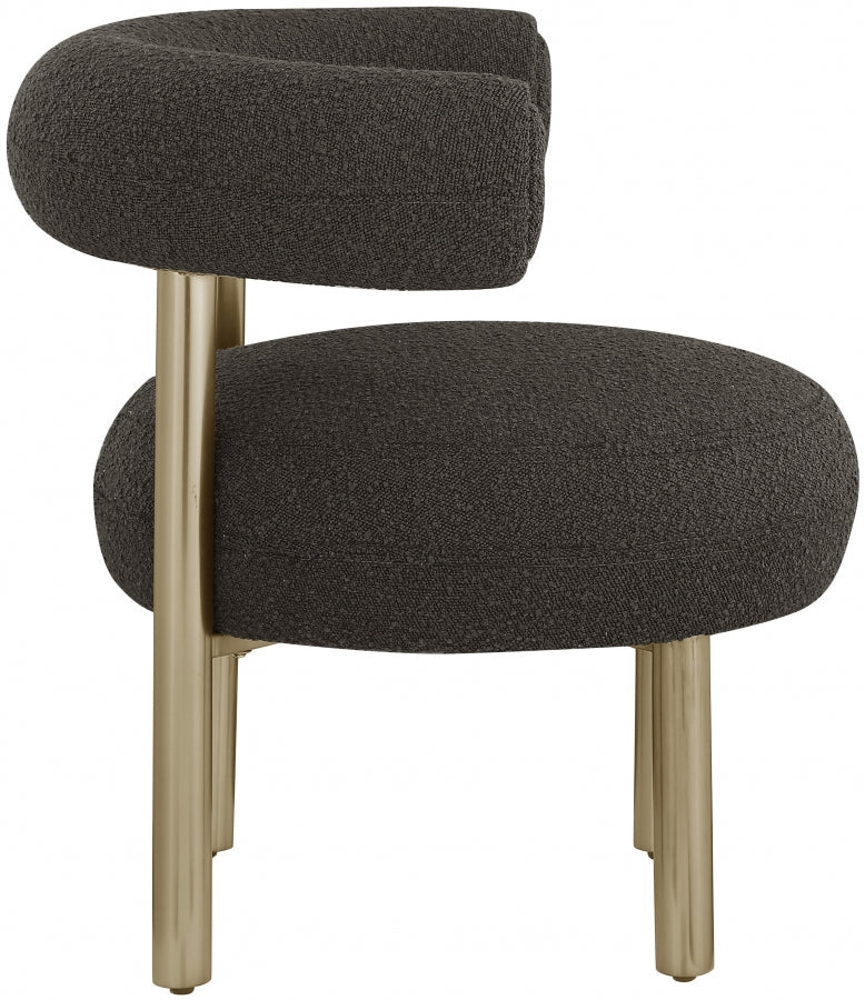 Bordeaux Boucle Fabric Upholstered Accent Chair