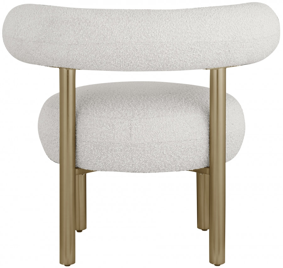 Bordeaux Boucle Fabric Upholstered Accent Chair