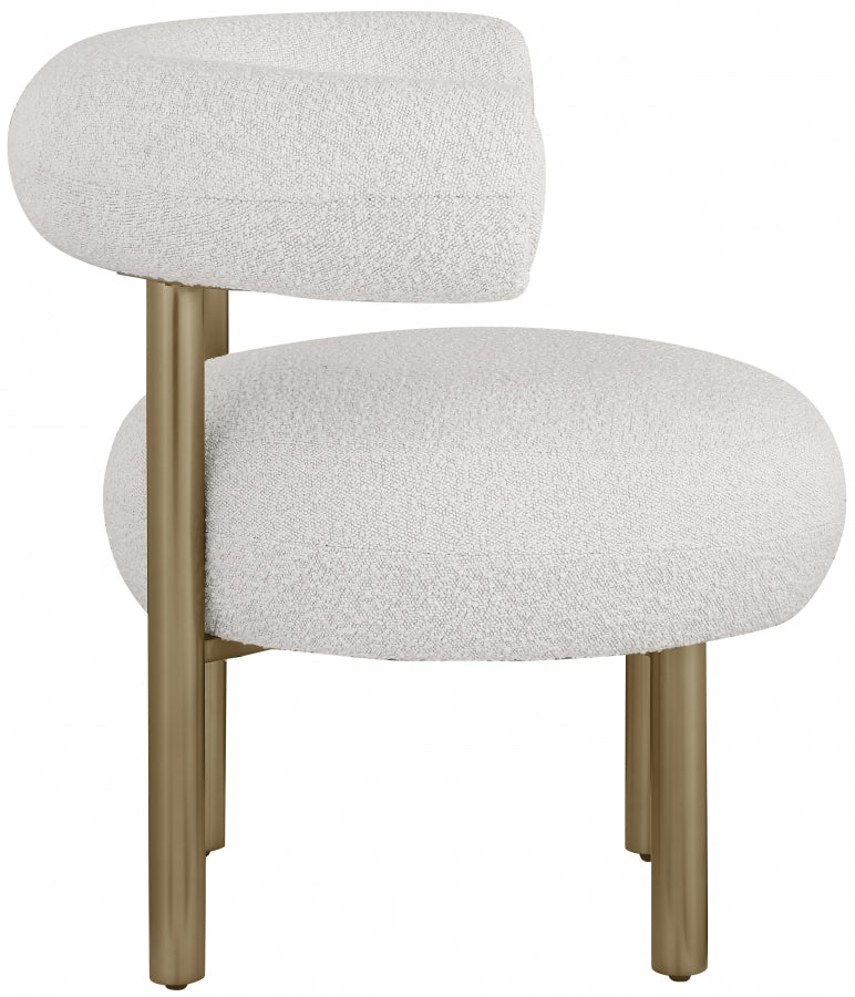 Bordeaux Boucle Fabric Upholstered Accent Chair