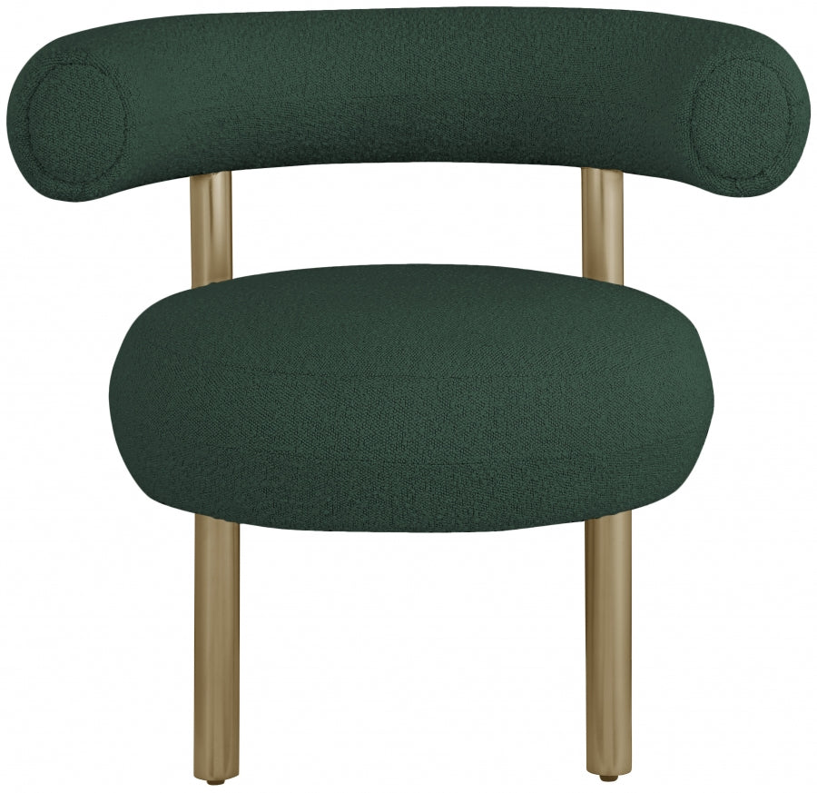 Bordeaux Boucle Fabric Upholstered Accent Chair