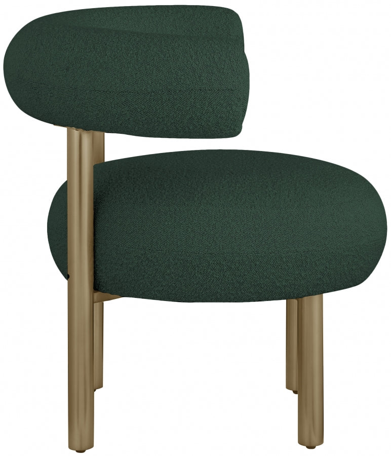 Bordeaux Boucle Fabric Upholstered Accent Chair