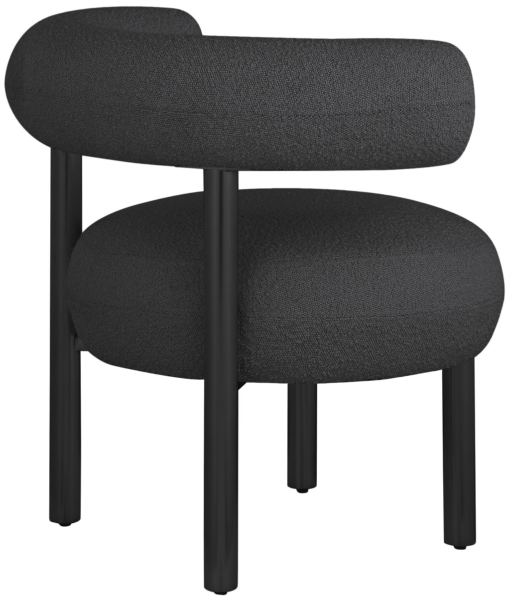 Bordeaux Boucle Fabric Upholstered Accent Chair