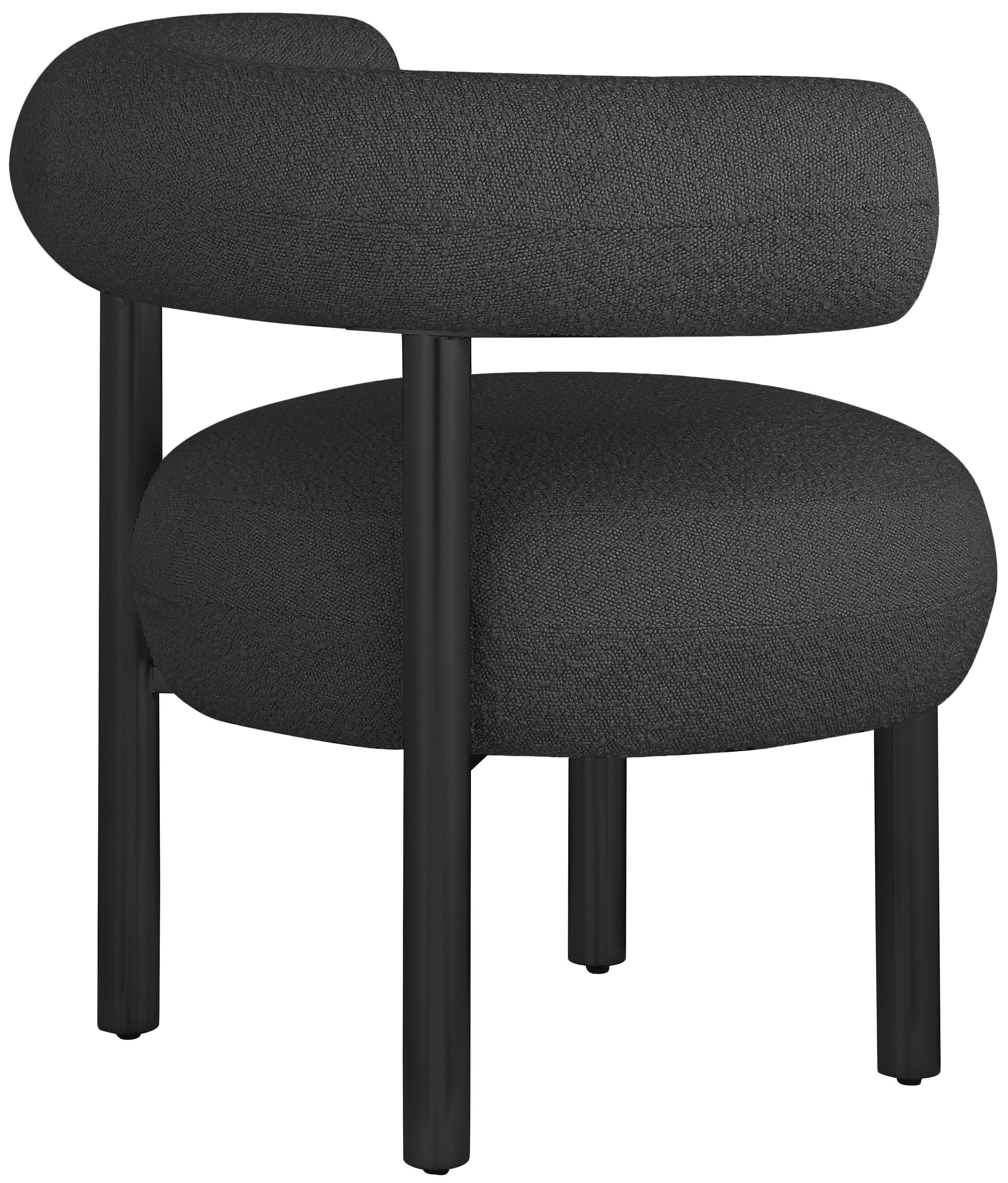 Bordeaux Boucle Fabric Upholstered Accent Chair