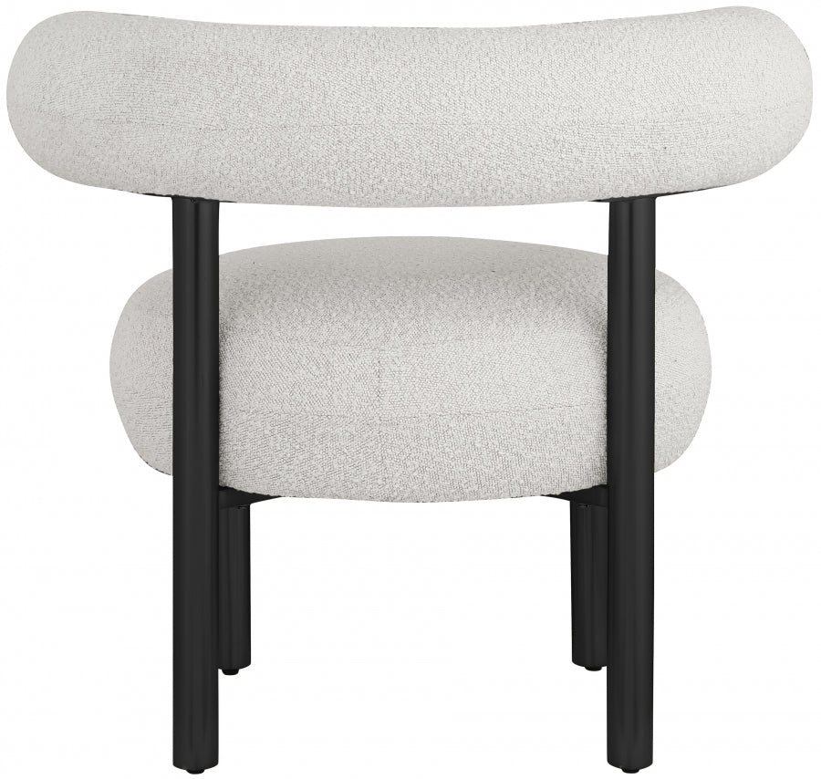 Bordeaux Boucle Fabric Upholstered Accent Chair