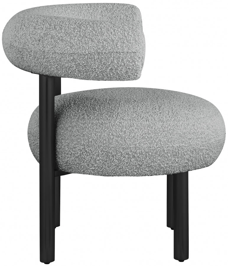 Bordeaux Boucle Fabric Upholstered Accent Chair