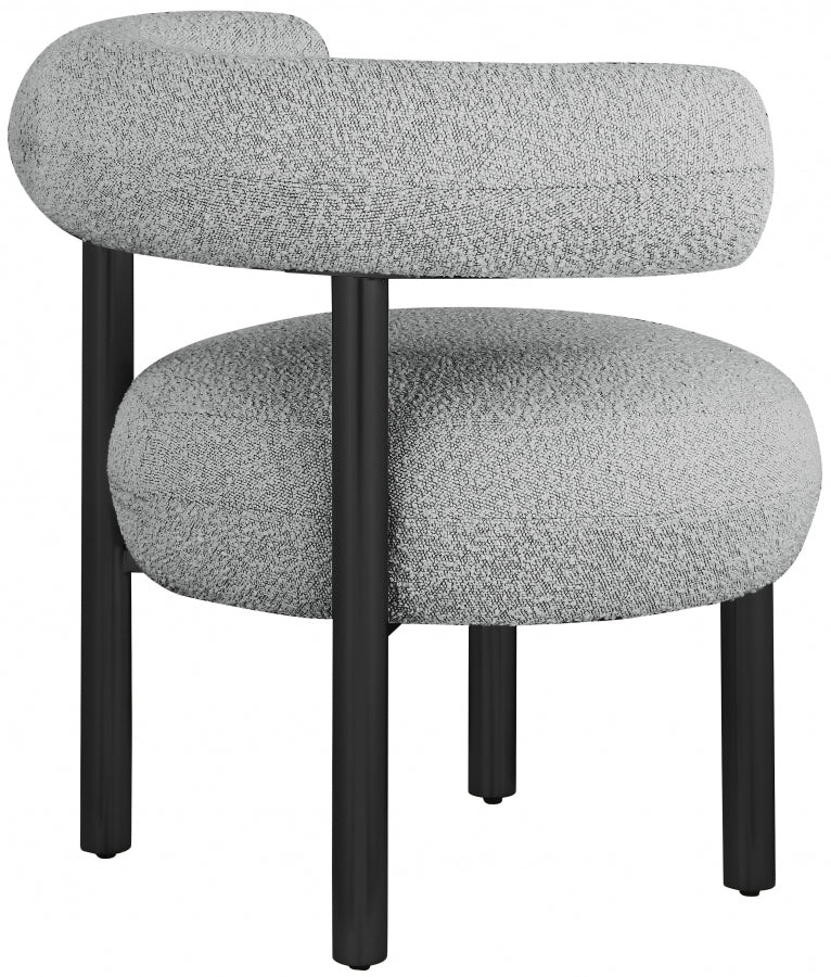 Bordeaux Boucle Fabric Upholstered Accent Chair