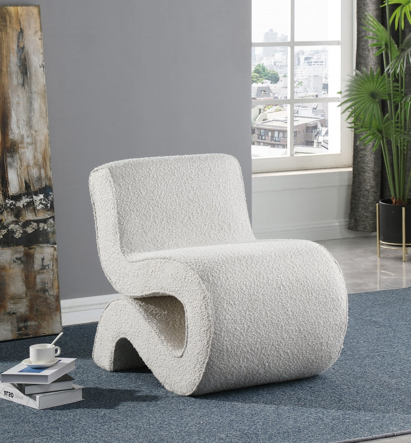 Desiree Boucle Fabric Upholstered Accent Chair