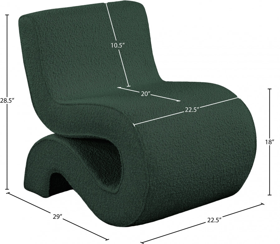 Desiree Boucle Fabric Upholstered Accent Chair