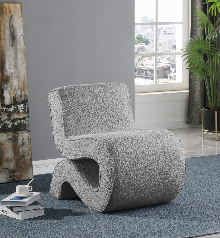 Desiree Boucle Fabric Upholstered Accent Chair