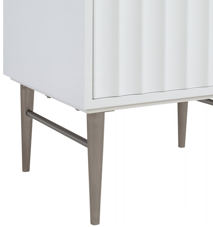 Modernist Engineered Stone Top And Solid Wood Base (brushed chrome) Bathroom Vanity
