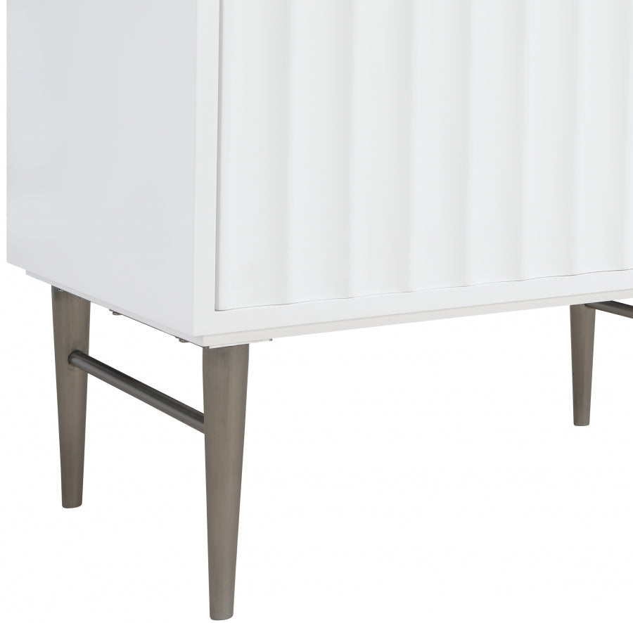 Modernist Engineered Stone Top And Solid Wood Base (brushed chrome) Bathroom Vanity