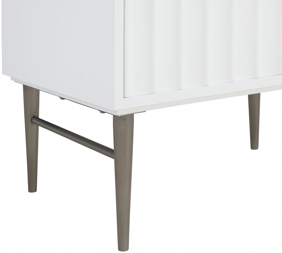 Modernist Engineered Stone Top And Solid Wood Base (brushed chrome) Bathroom Vanity