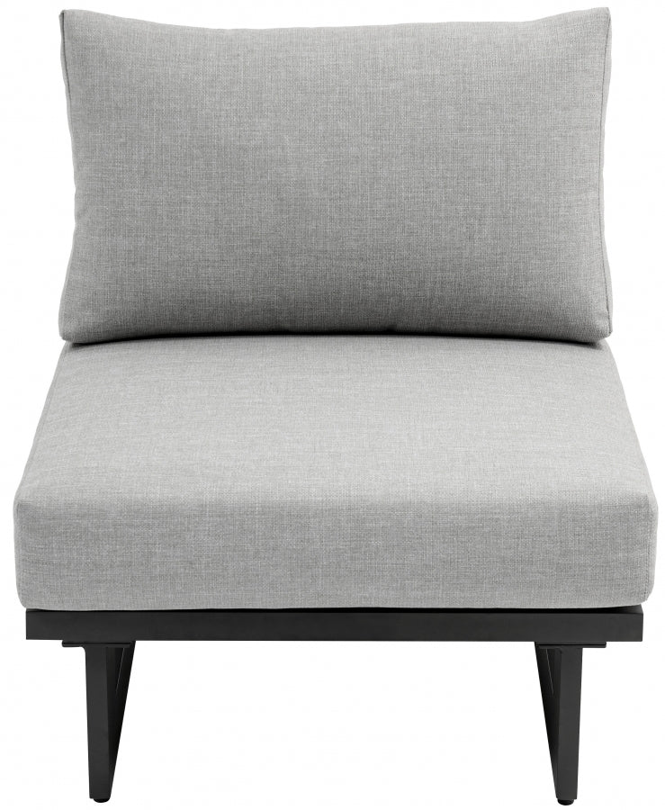 Maldives Water Resistant Fabric Upholstered Outdoor Patio Modular Armless Chair