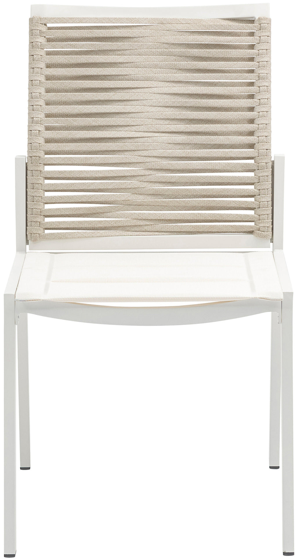 Maldives Mesh And Rope Fabric Outdoor Patio Dining Side Chair
