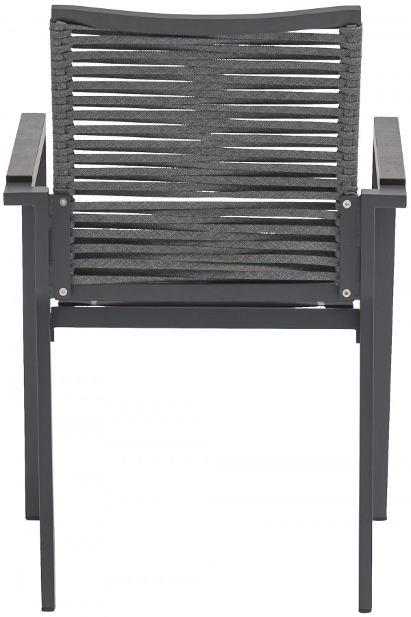 Maldives Mesh And Rope Fabric Outdoor Patio Dining Arm Chair