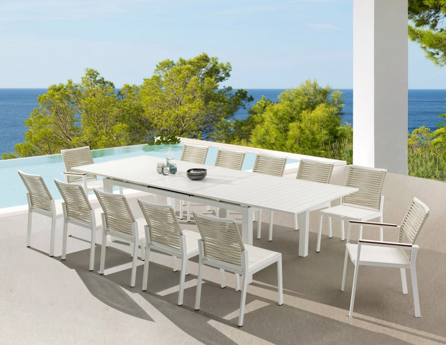 Maldives 95.5" Aluminum Outdoor Patio Dining Table