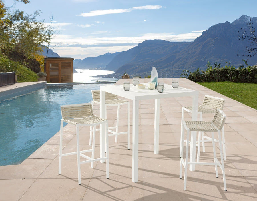 Maldives Aluminum Outdoor Patio Square Bar Table
