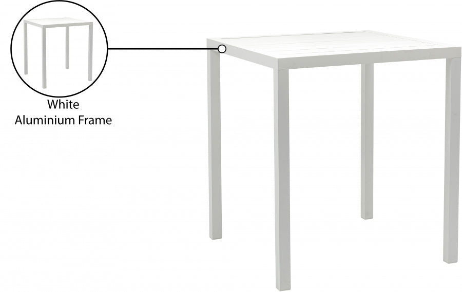 Maldives Aluminum Outdoor Patio Square Bar Table