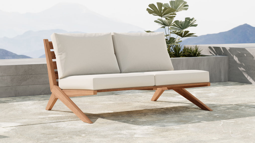 Tahiti Water Resistant Fabric Upholsetered Outdoor Patio Sofa