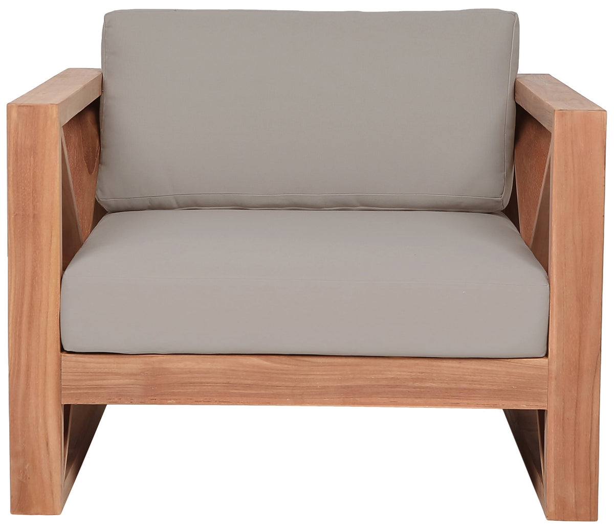 Anguilla Water Resistant Fabric Upholsetered Outdoor Patio Accent Chair