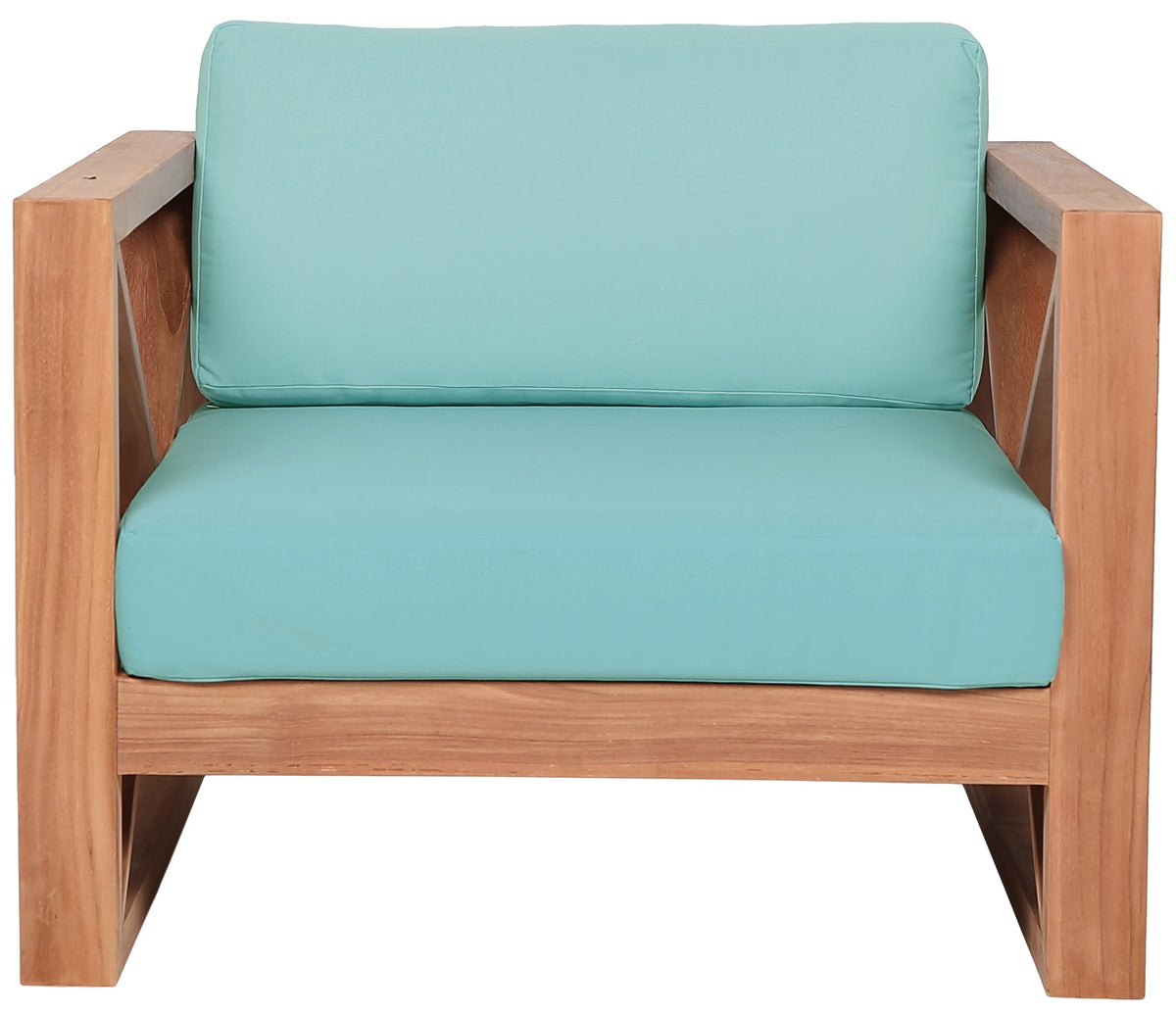 Anguilla Water Resistant Fabric Upholsetered Outdoor Patio Accent Chair