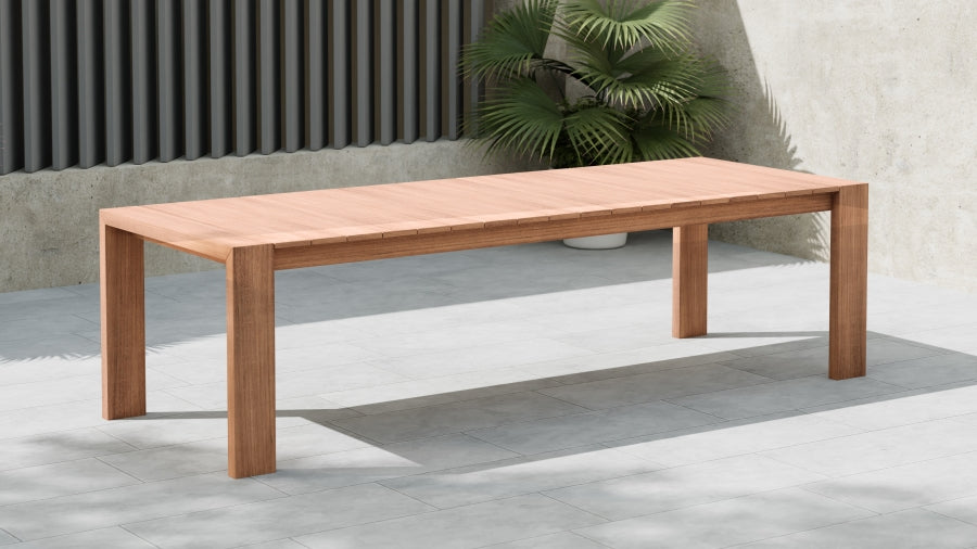 Tulum 108.5" Teak Wood Outdoor Patio Dining Table