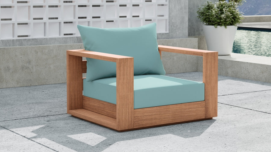 Tulum Water Resistant Fabric Upholstered Outdoor Patio Accent Chair