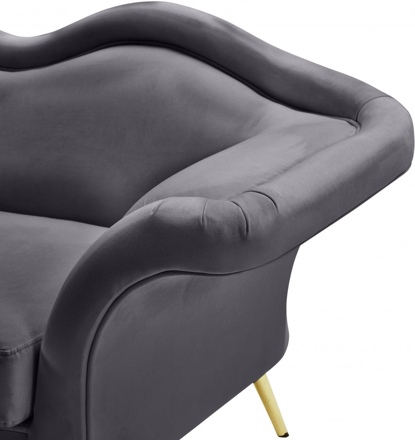 Lips Velvet Upholstered Chair