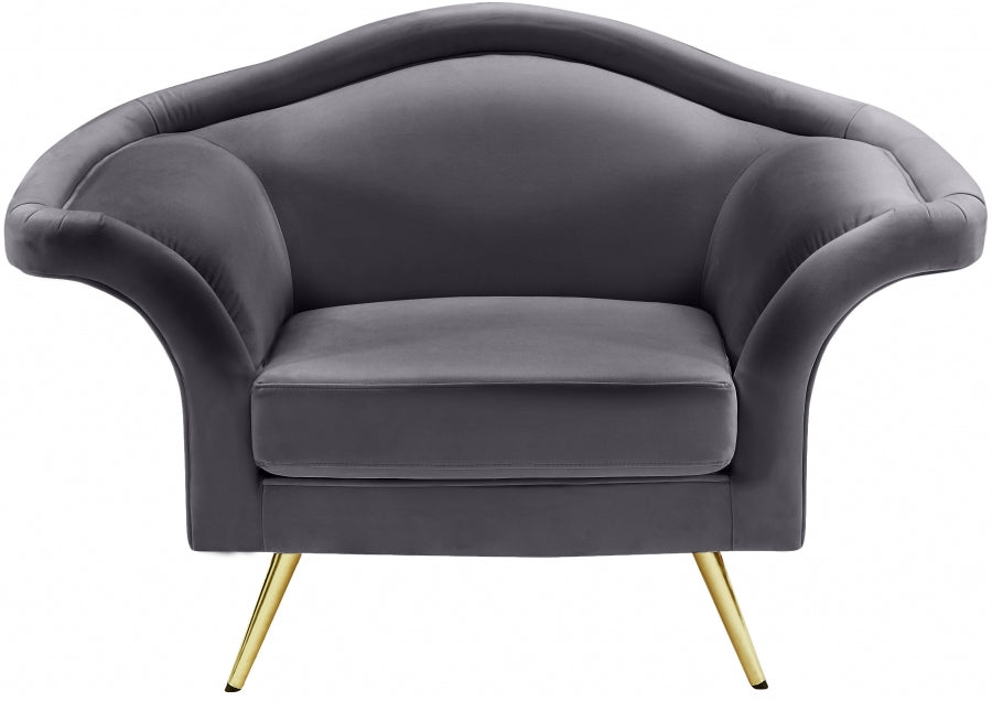 Lips Velvet Upholstered Chair