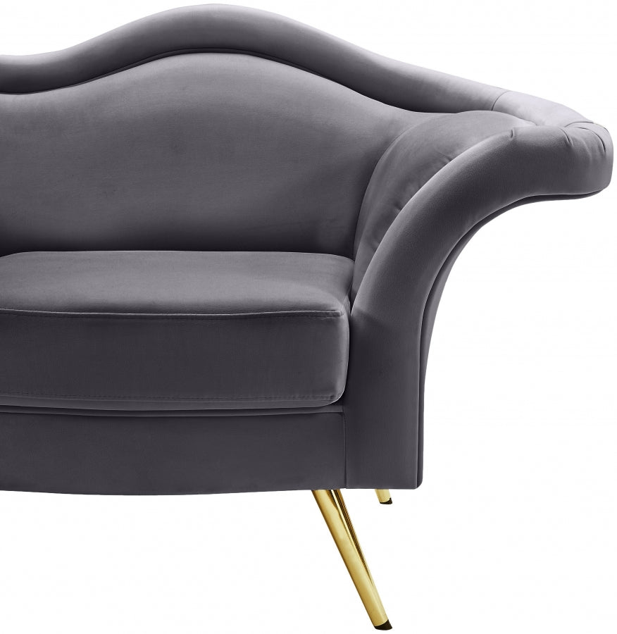 Lips Velvet Upholstered Chair
