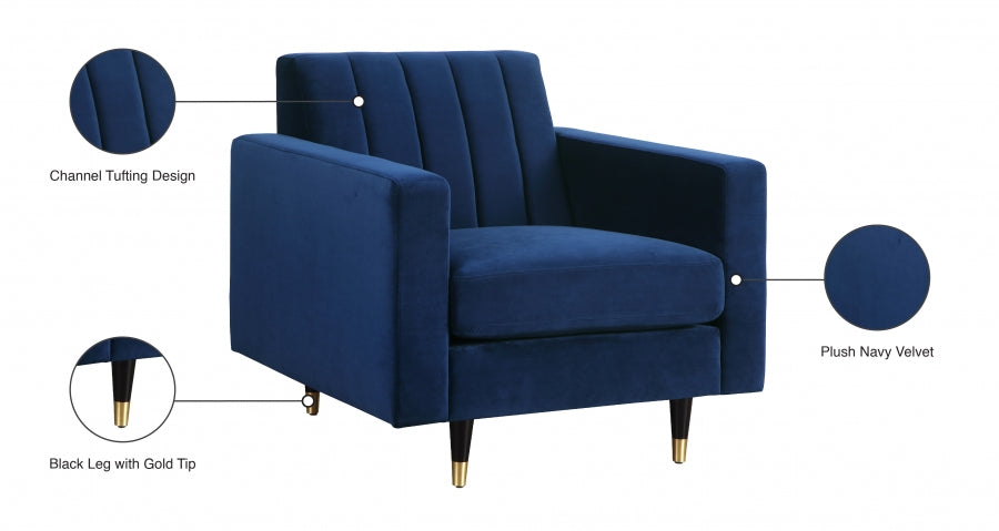 Lola Velvet Upholstered Chair