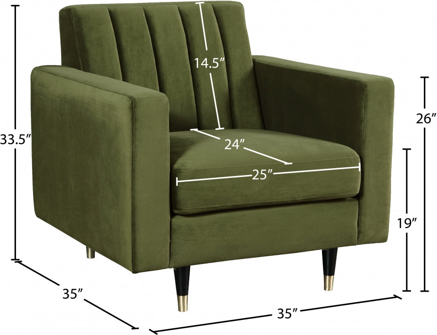 Lola Velvet Upholstered Chair
