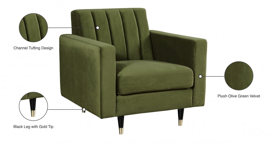 Lola Velvet Upholstered Chair