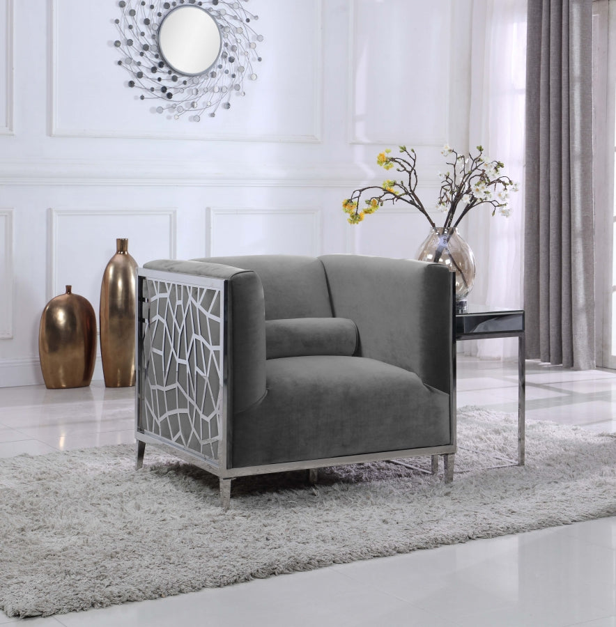 Opal Velvet Upholstered Chair