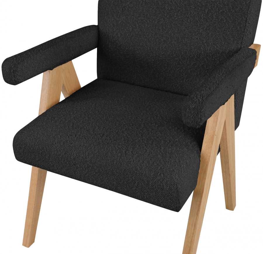 Woodloch Boucle Fabric Upholstered Accent Chair