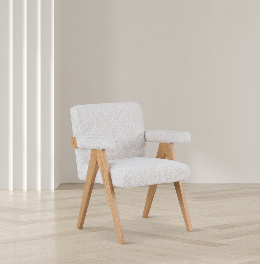 Woodloch Boucle Fabric Upholstered Accent Chair