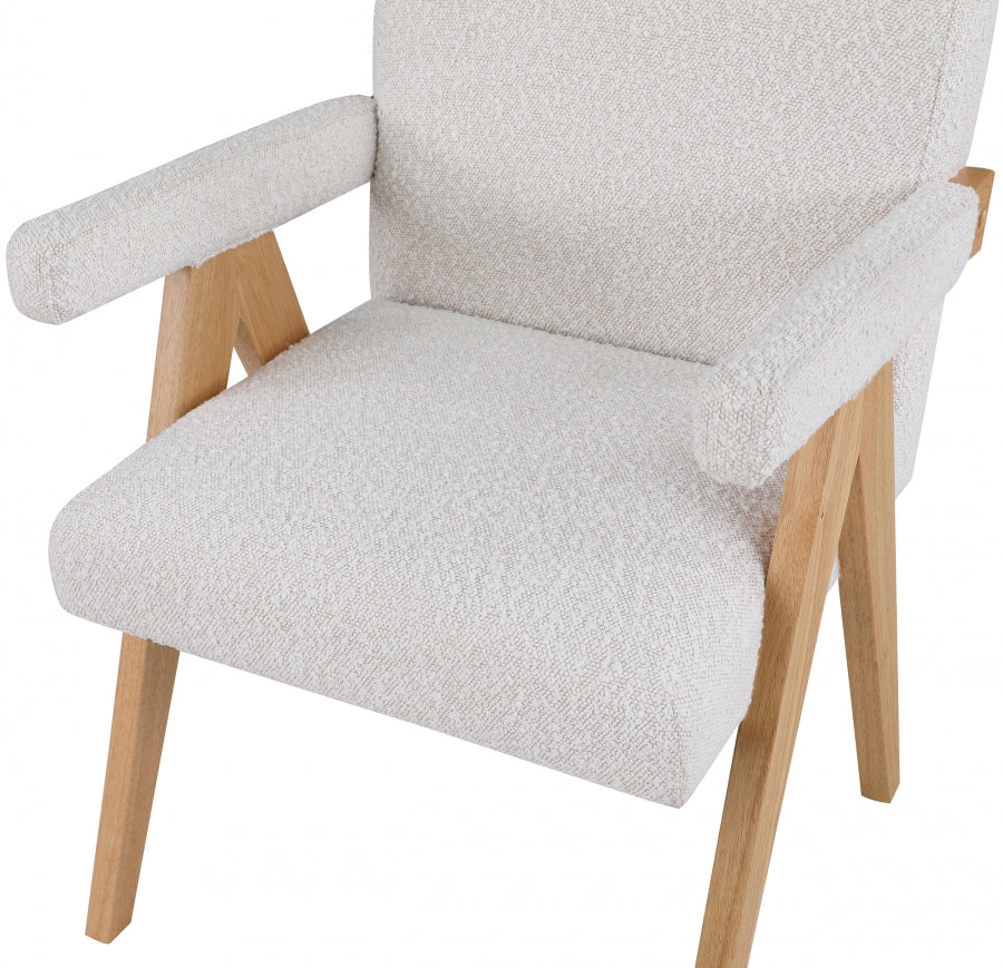 Woodloch Boucle Fabric Upholstered Accent Chair