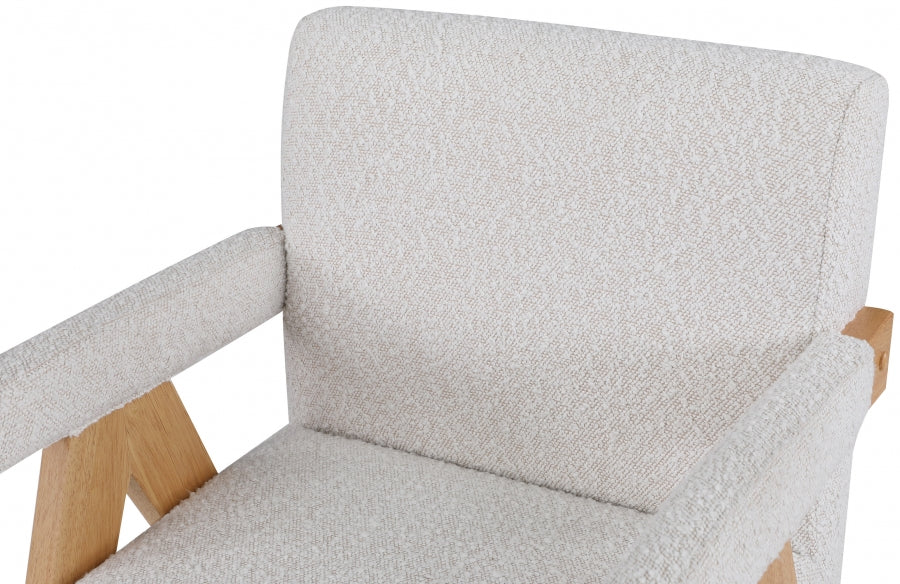 Woodloch Boucle Fabric Upholstered Accent Chair