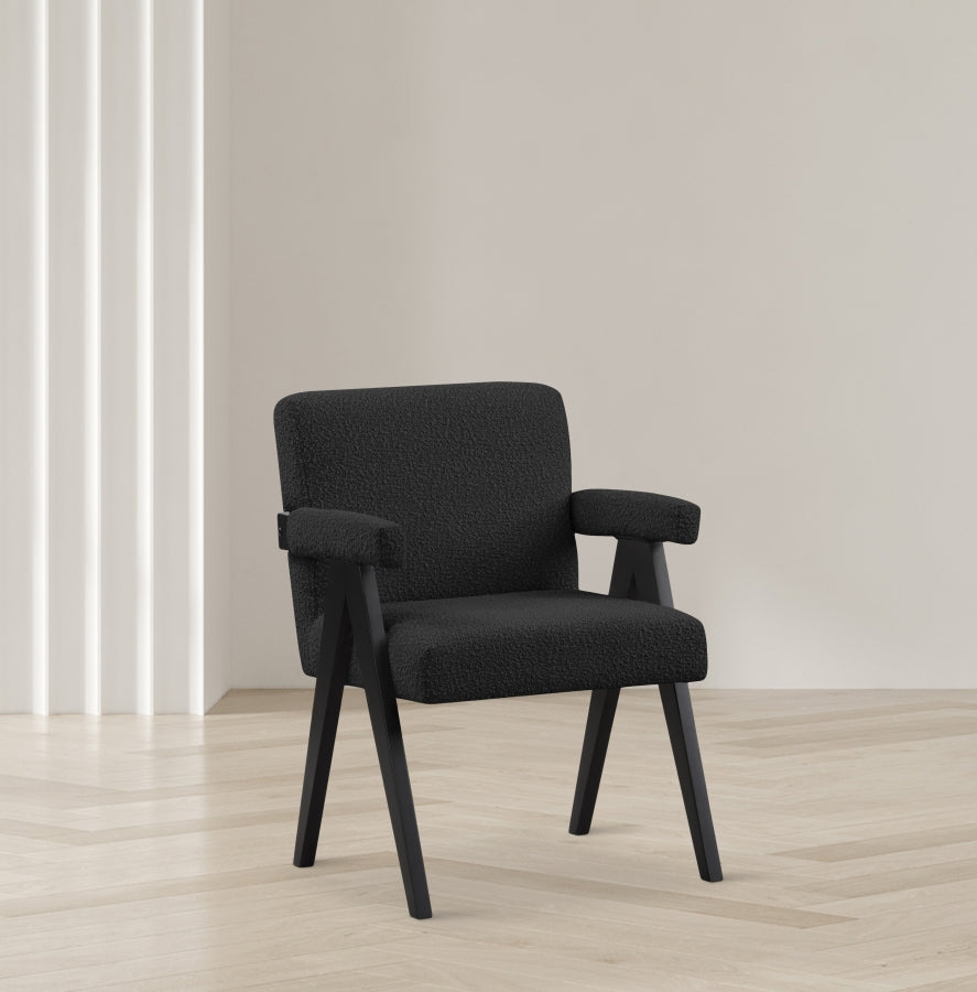 Woodloch Boucle Fabric Upholstered Accent Chair