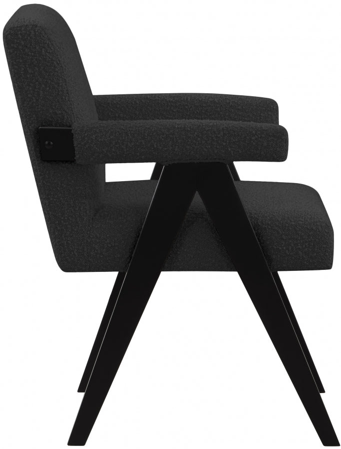 Woodloch Boucle Fabric Upholstered Accent Chair