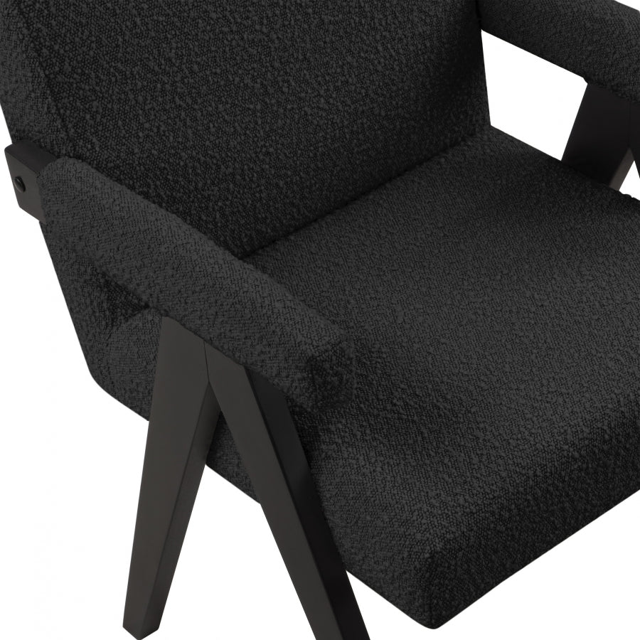 Woodloch Boucle Fabric Upholstered Accent Chair