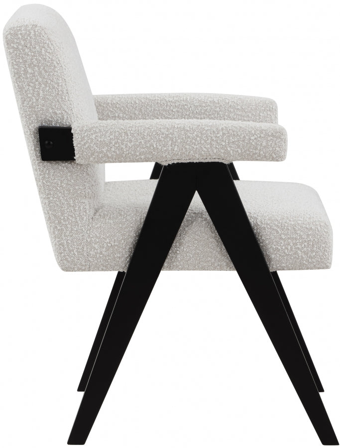 Woodloch Boucle Fabric Upholstered Accent Chair