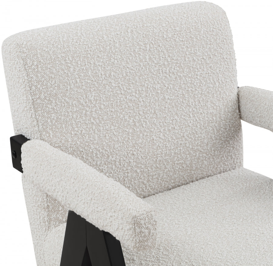 Woodloch Boucle Fabric Upholstered Accent Chair