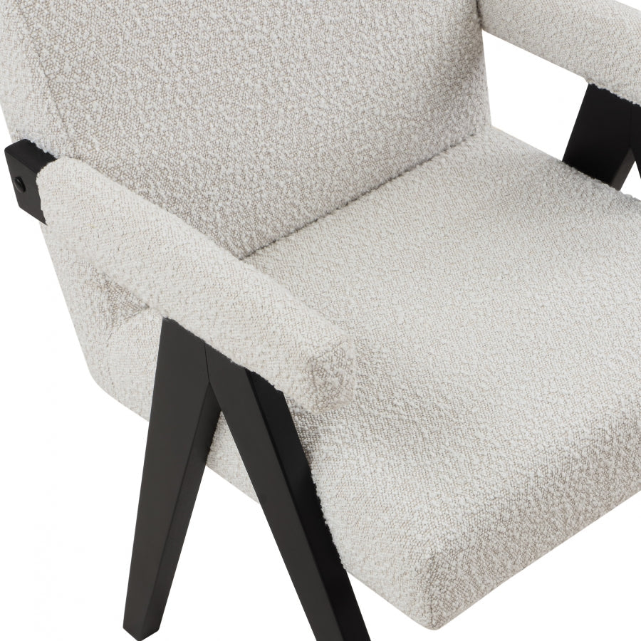 Woodloch Boucle Fabric Upholstered Accent Chair
