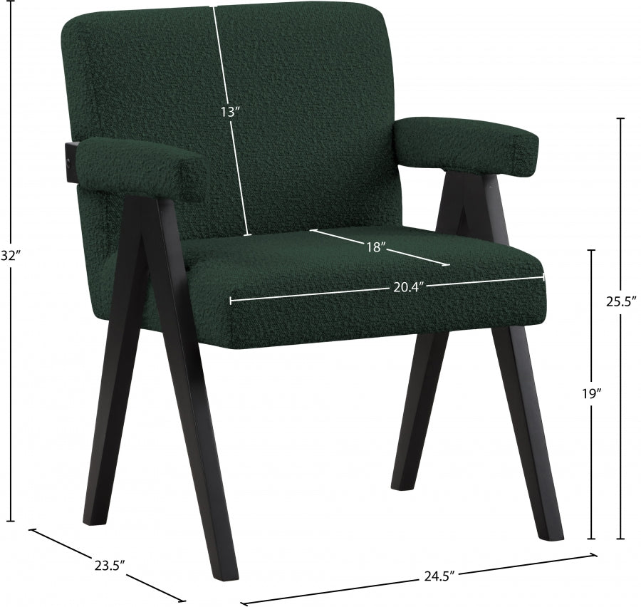 Woodloch Boucle Fabric Upholstered Accent Chair
