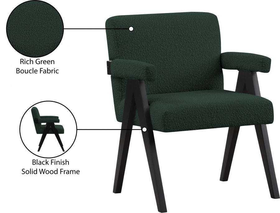 Woodloch Boucle Fabric Upholstered Accent Chair