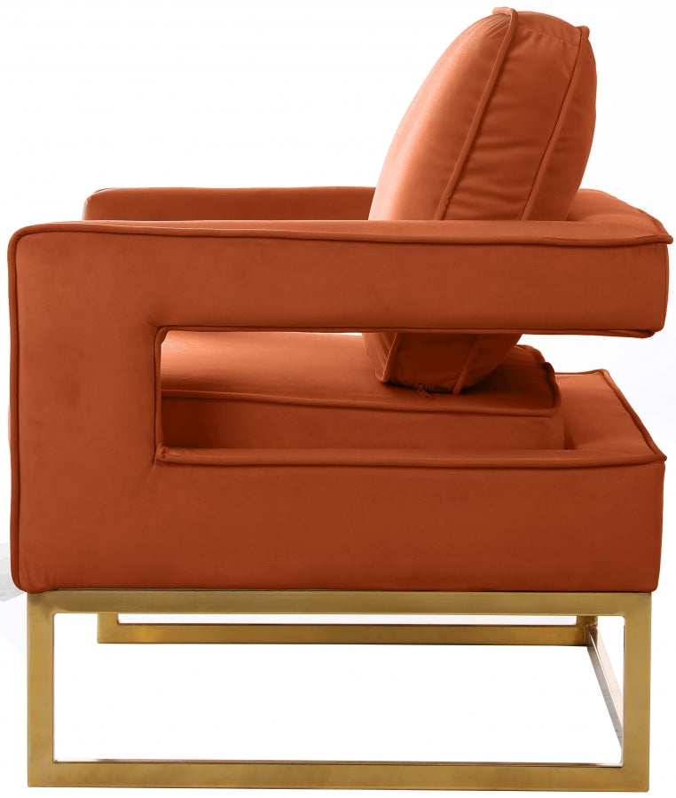 Noah Velvet Upholstered Accent Chair