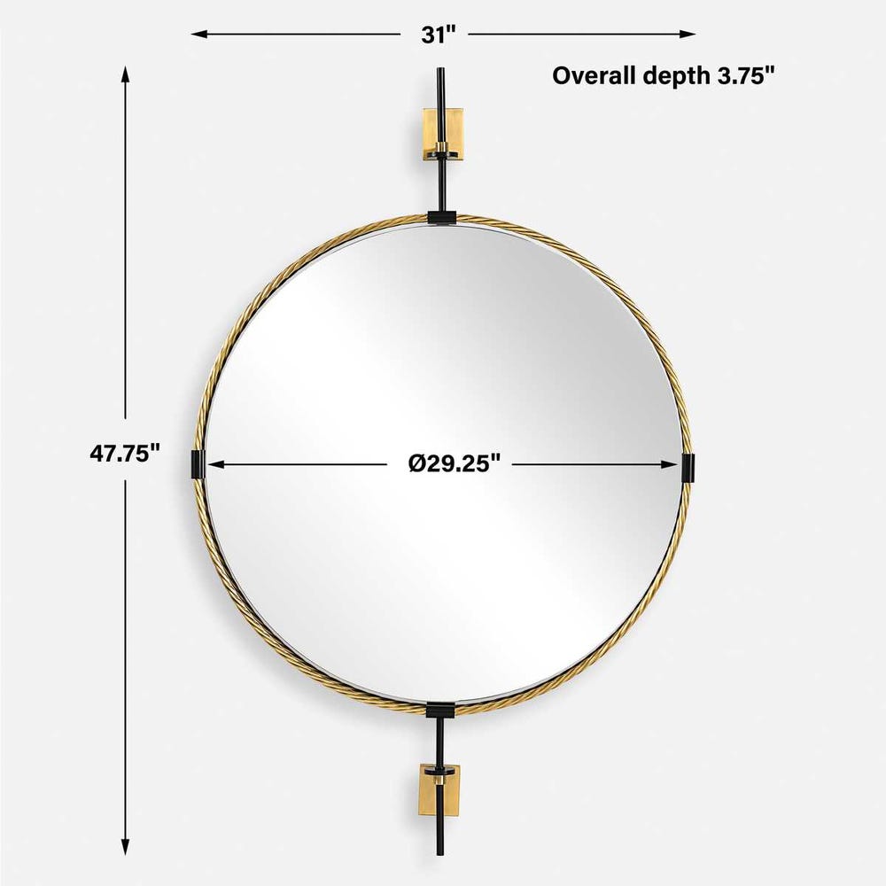 Guardrail Round Mirror