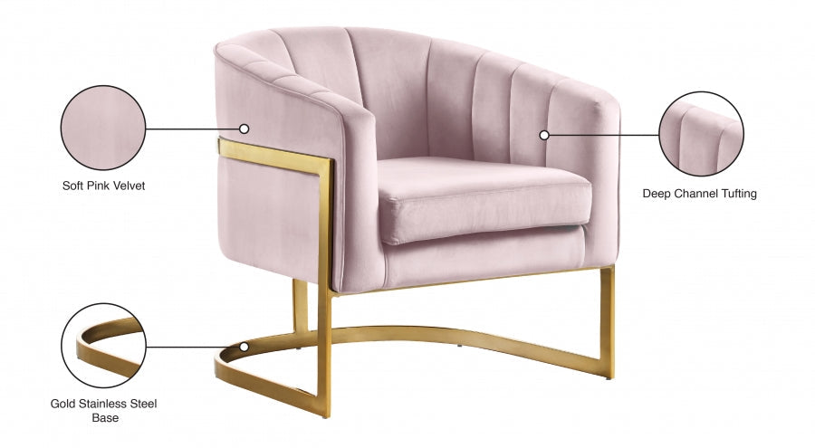 Carter Velvet Upholstered Accent Chair